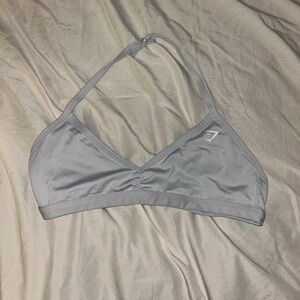Light gray gymshark minimal sports bra
